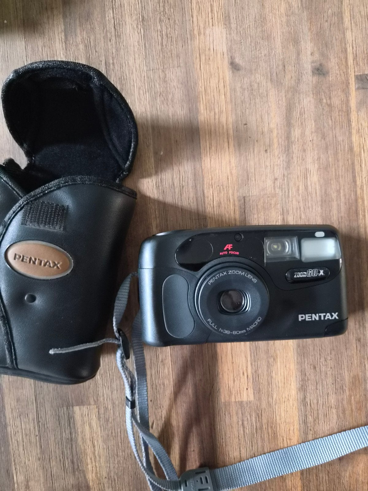 Pentax Zoom 60-X Compact Camera met Tasje, Ophalen of Verzenden, Gebruikt, Compact, Pentax