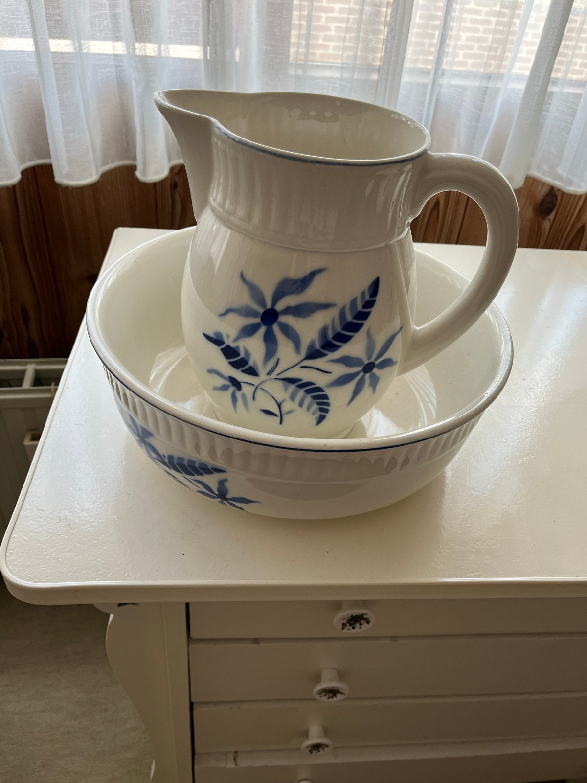 Antieke waskom en kan set - Made in Germany, Antiek en Kunst, Ophalen