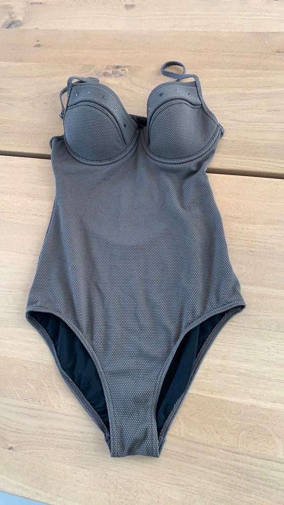 Koningsdag -5 mei aanbieding: Nieuw Beachwave shaping badpak, Ophalen of Verzenden, Nieuw, Grijs, Badpak