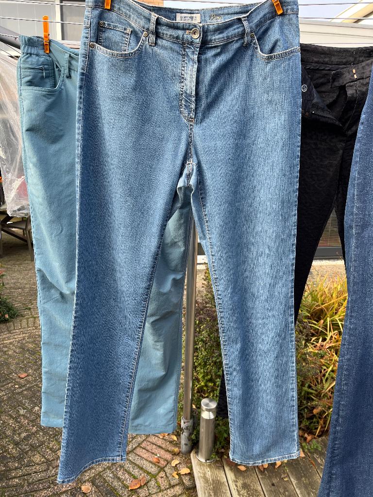 Gerry Weber  broek model Romy mt 42R, Blauw, Overige jeansmaten, Ophalen of Verzenden, Gedragen