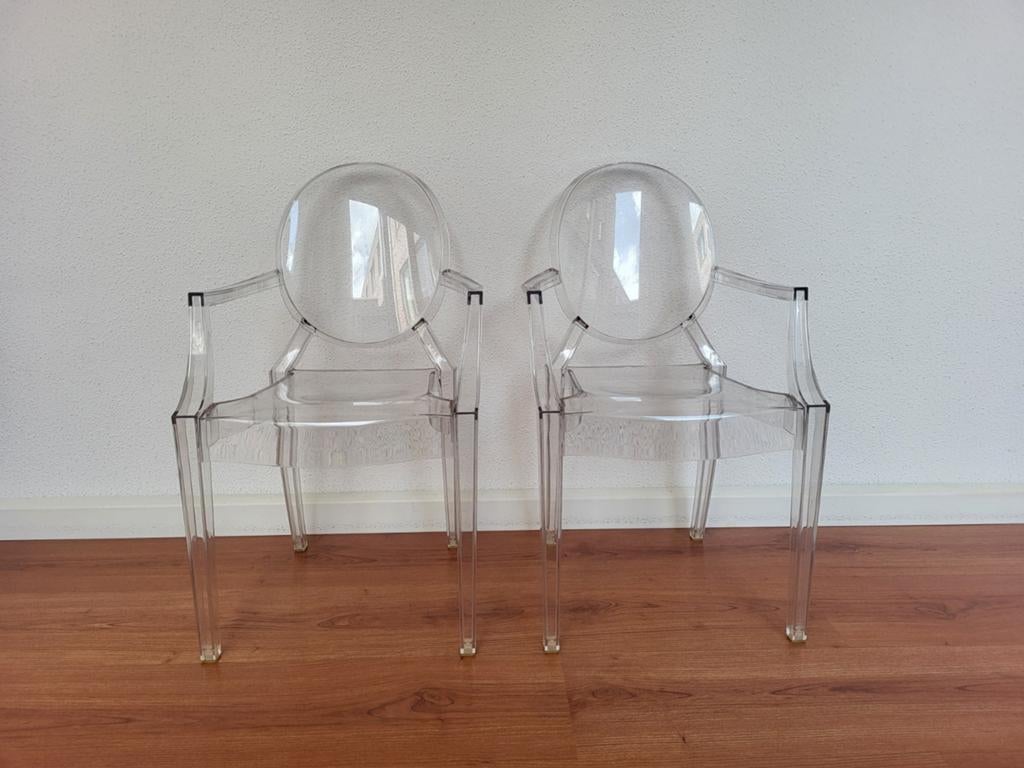 Kinderstoel Lou Lou Ghost van Philippe Starck voor Kartell, Ophalen, Kunststof, Gebruikt, Twee