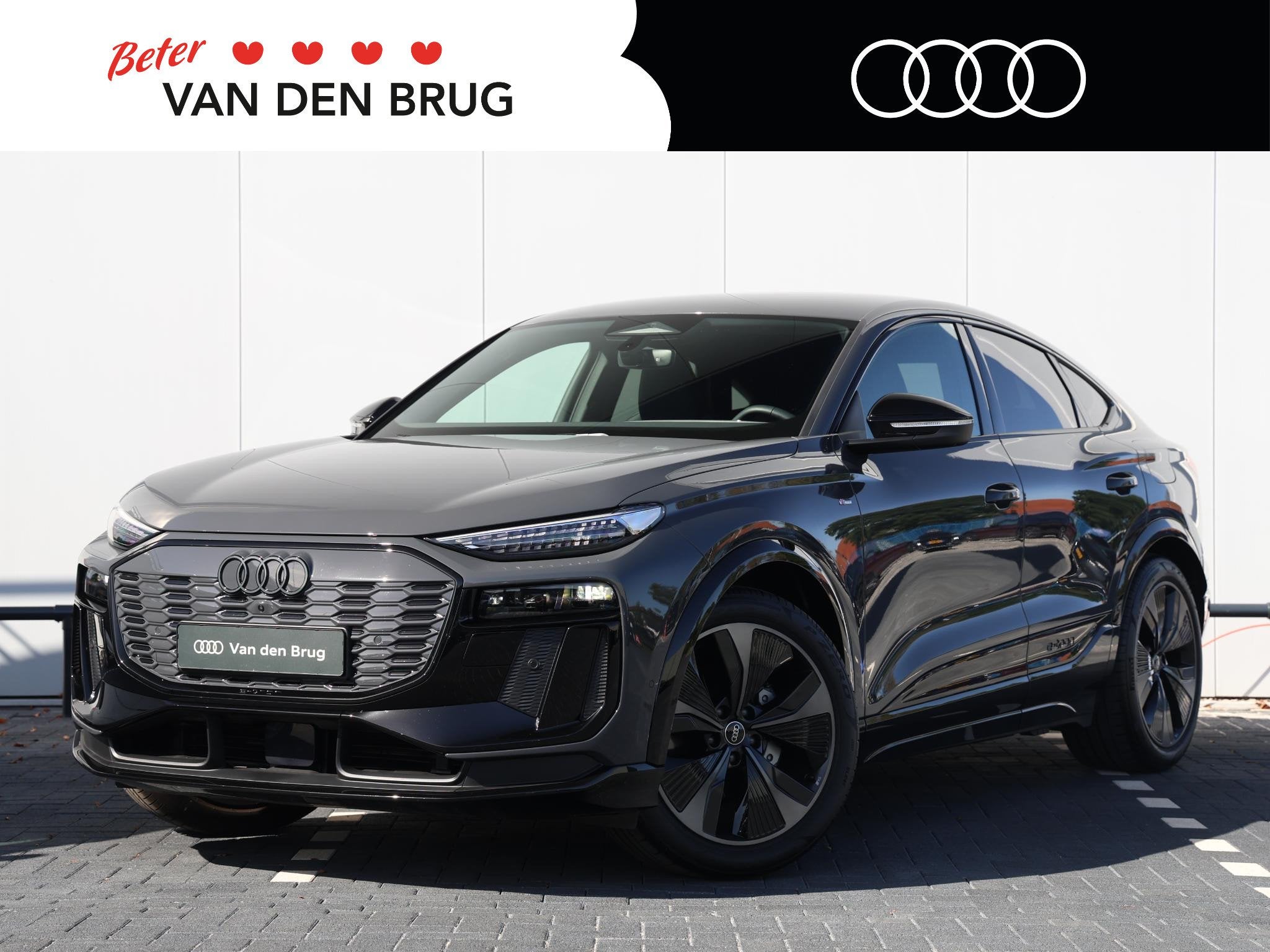Audi Q6 Sportback e-tron S edition performance 100 kWh | Ele, Auto's, Automaat, Gebruikt, 2000 kg, Leder en Stof