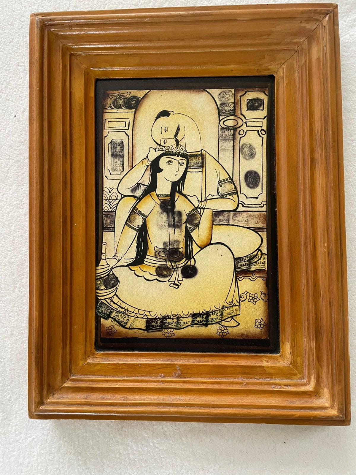 Oud kunstwerkje op skai afgedrukt, Verzenden