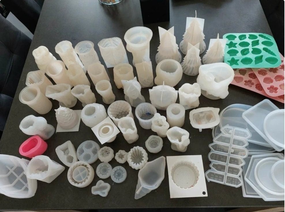 Groot knutsel pakket (kaarsenmaken en gips mallen maken), Hobby en Vrije tijd, Knutselen, Overige thema's, Meerkleurig, Ophalen of Verzenden