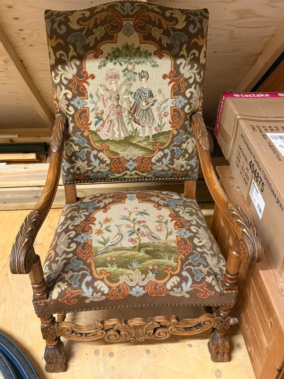 Mooie antieke kasteel stoel, Antiek en Kunst, Antiek | Meubels | Stoelen en Banken, Ophalen