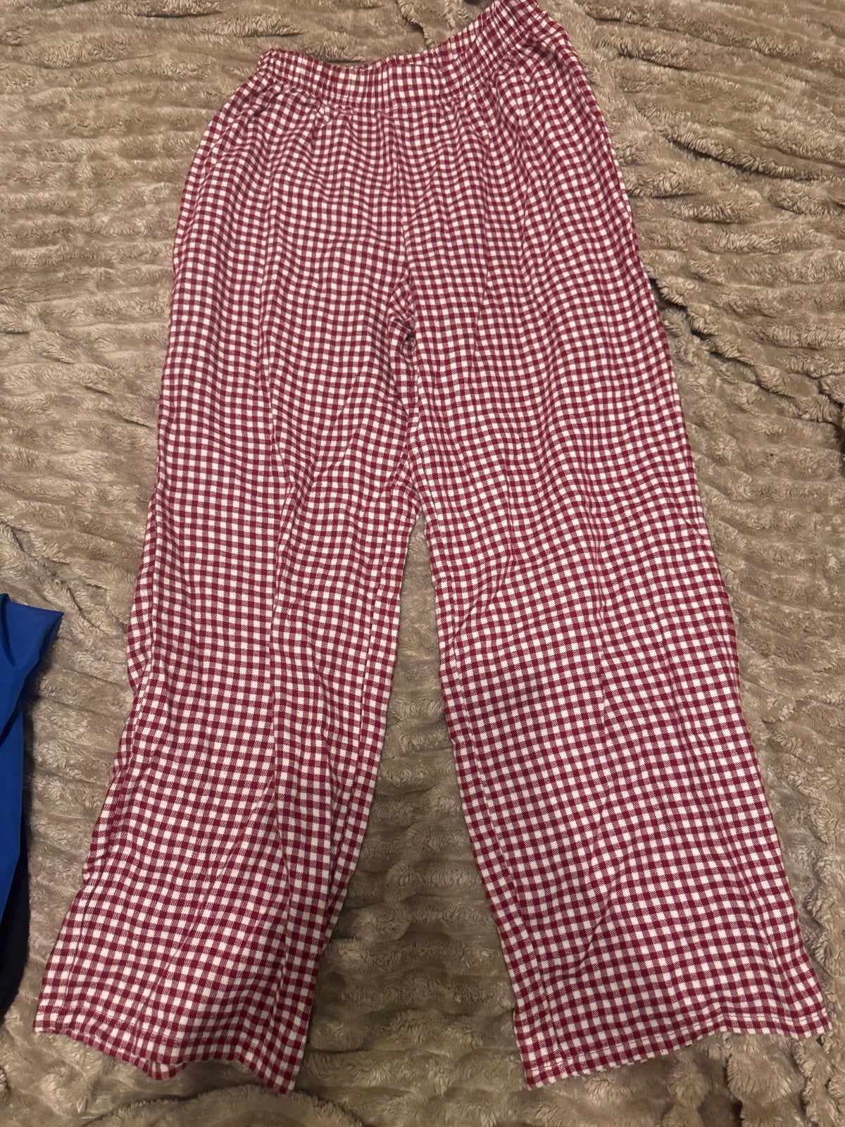 Geruite broek rood/wit - Maat S, Ophalen of Verzenden, Gedragen, Maat 36 (S), Rood