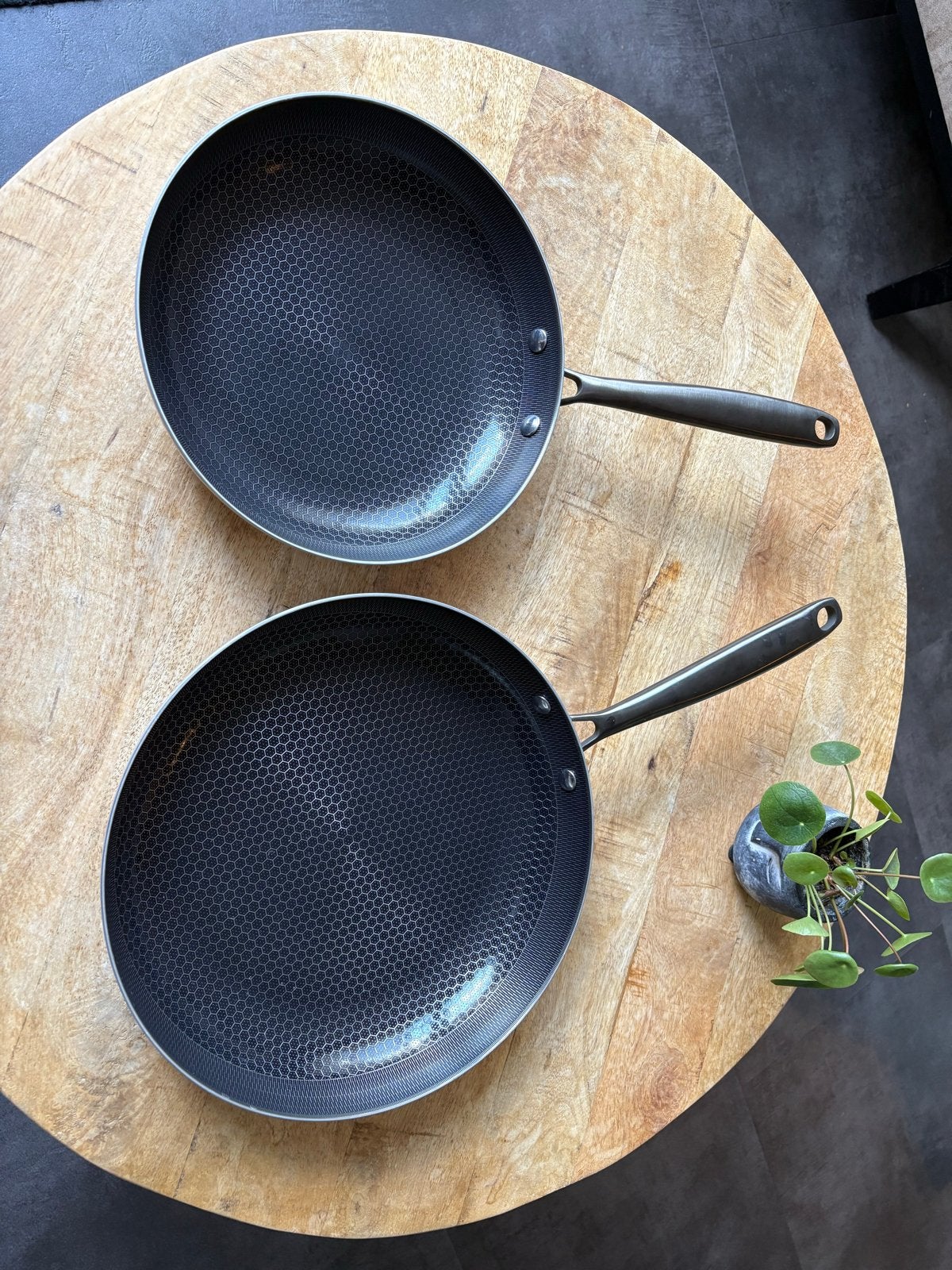 Taupe Cook & Pan Koekenpannen 24cm, 28cm RVS PFAS-vrij, Ophalen, Koekenpan, PFAS-vrij, Nieuw