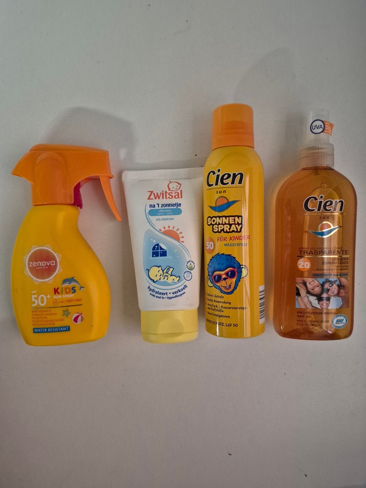 Zonnebrand en aftersun pakket (4 stuks), Ophalen of Verzenden, Nieuw, Zonnebrand of After Sun