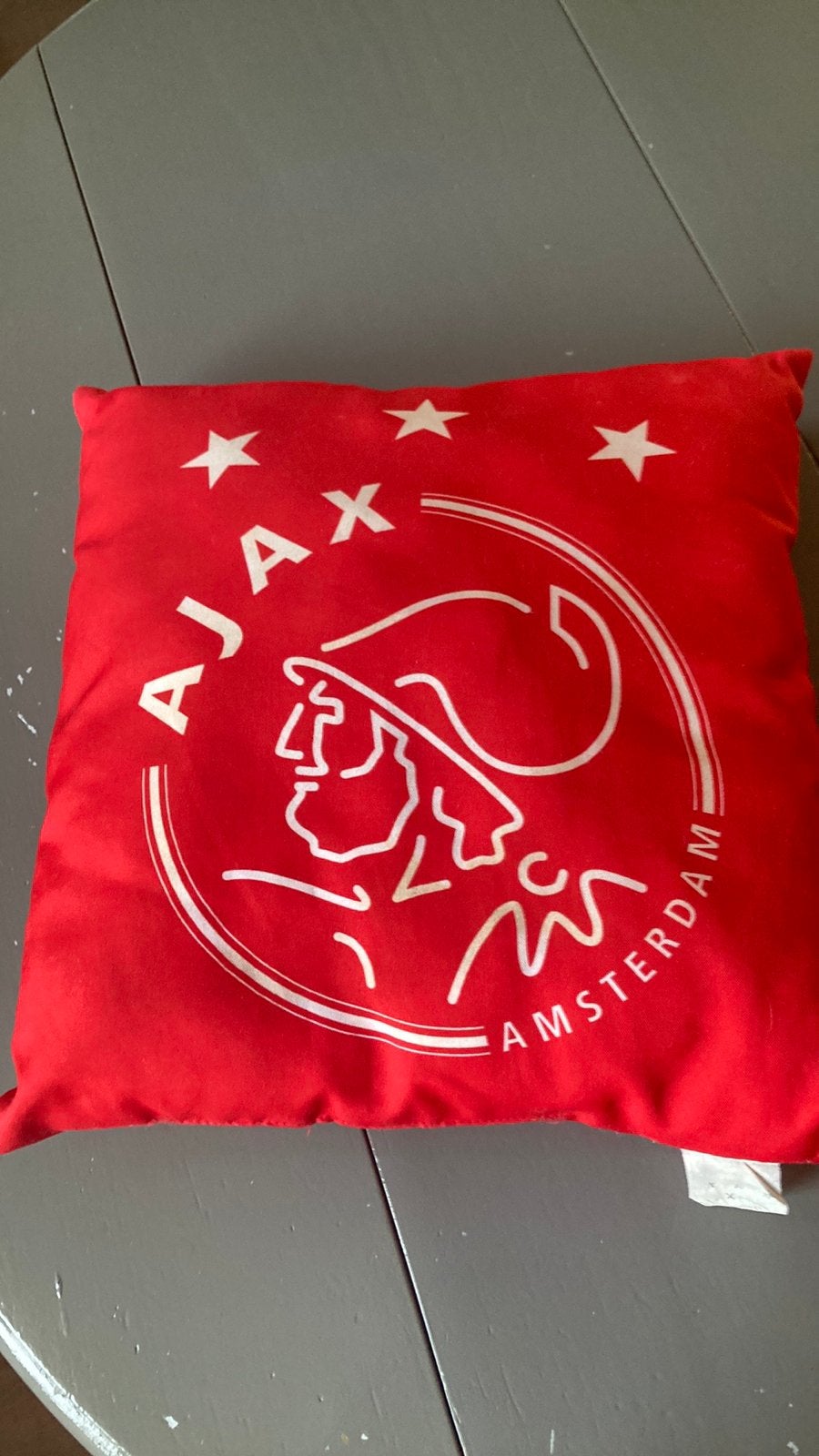 Ajax kussen, Gebruikt, Met print, Vierkant, Ophalen of Verzenden