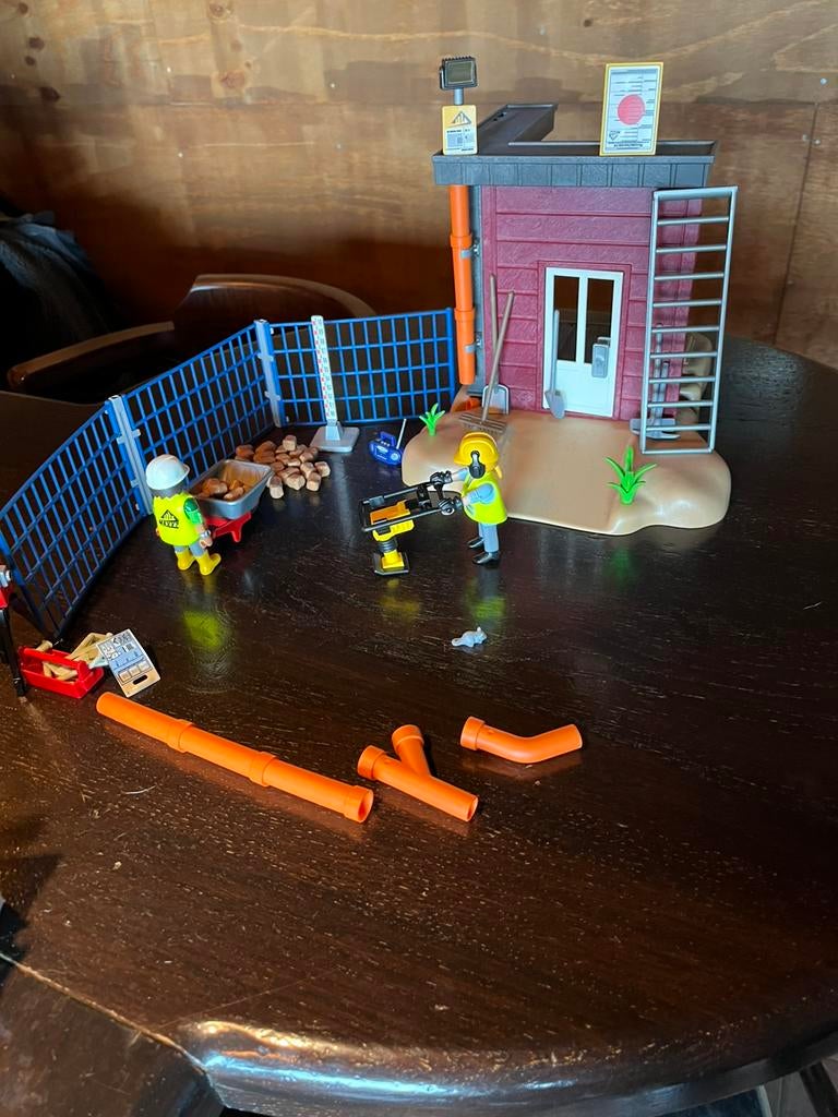 Playmobile bouwplaats, Kinderen en Baby's, Speelgoed | Playmobil, Ophalen, Gebruikt, Complete set