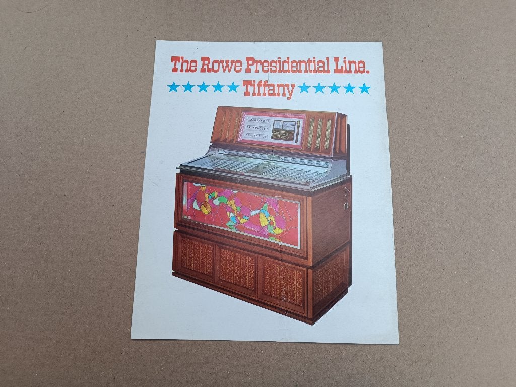 Flyer: Rowe-AMi MM5/ Tiffany (1971) jukebox, Verzenden, Gebruikt, 1950 tot 1960, Seeburg