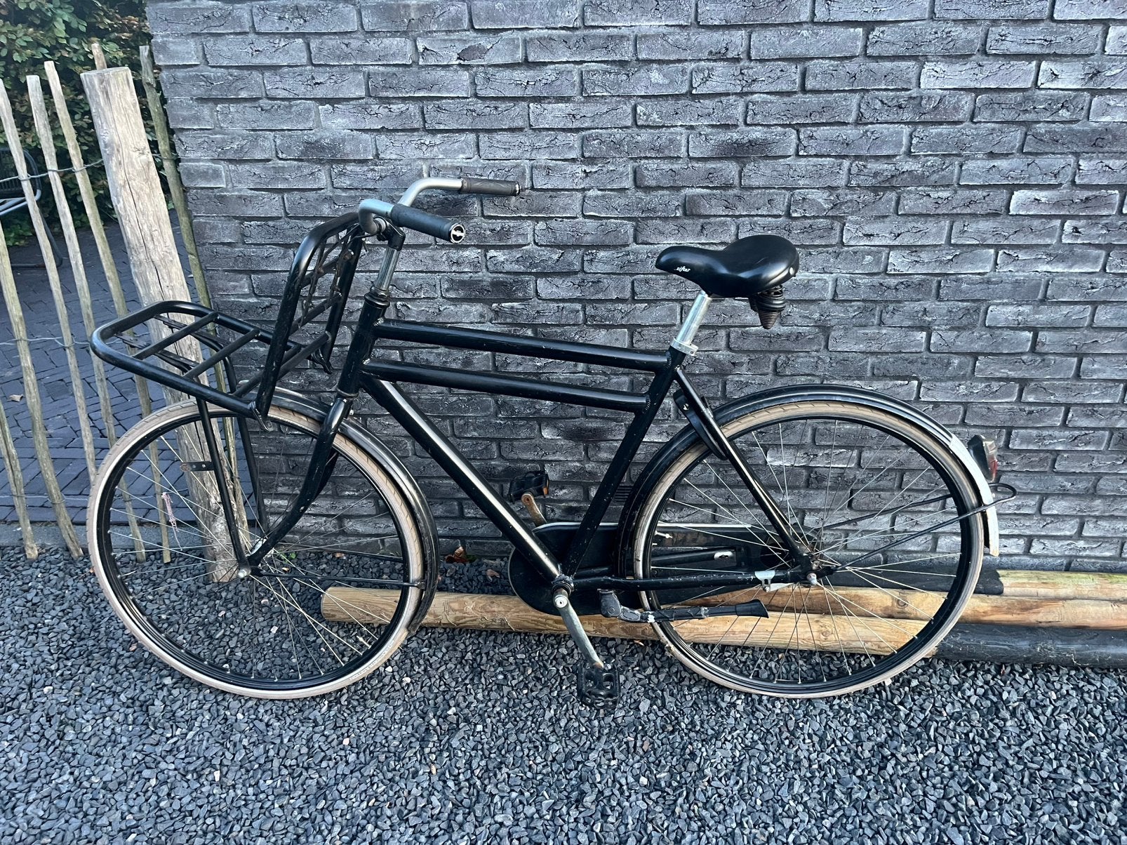Herenfiets (klusobject), Fietsen en Brommers, Terugtraprem, Gebruikt, 65 cm of meer, Ophalen