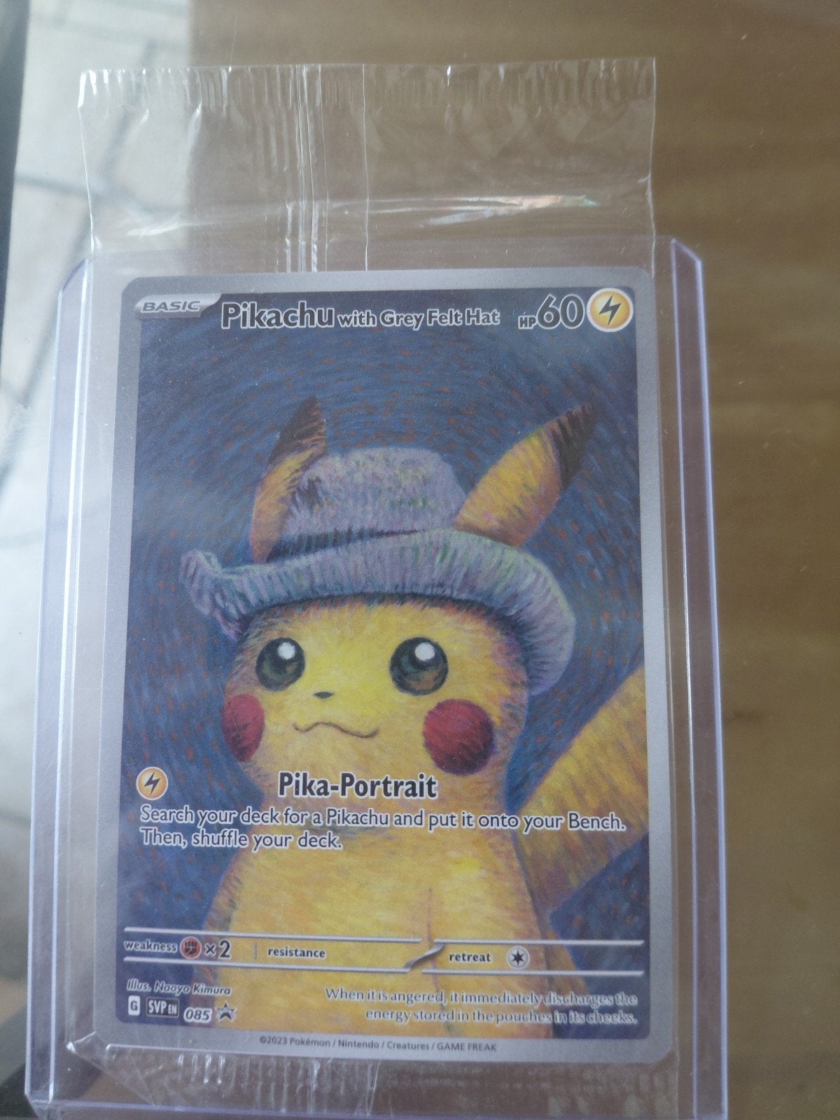 Pikachu with Grey Felt Hat Pokémon Kaart (SVP 085), Ophalen, Nieuw