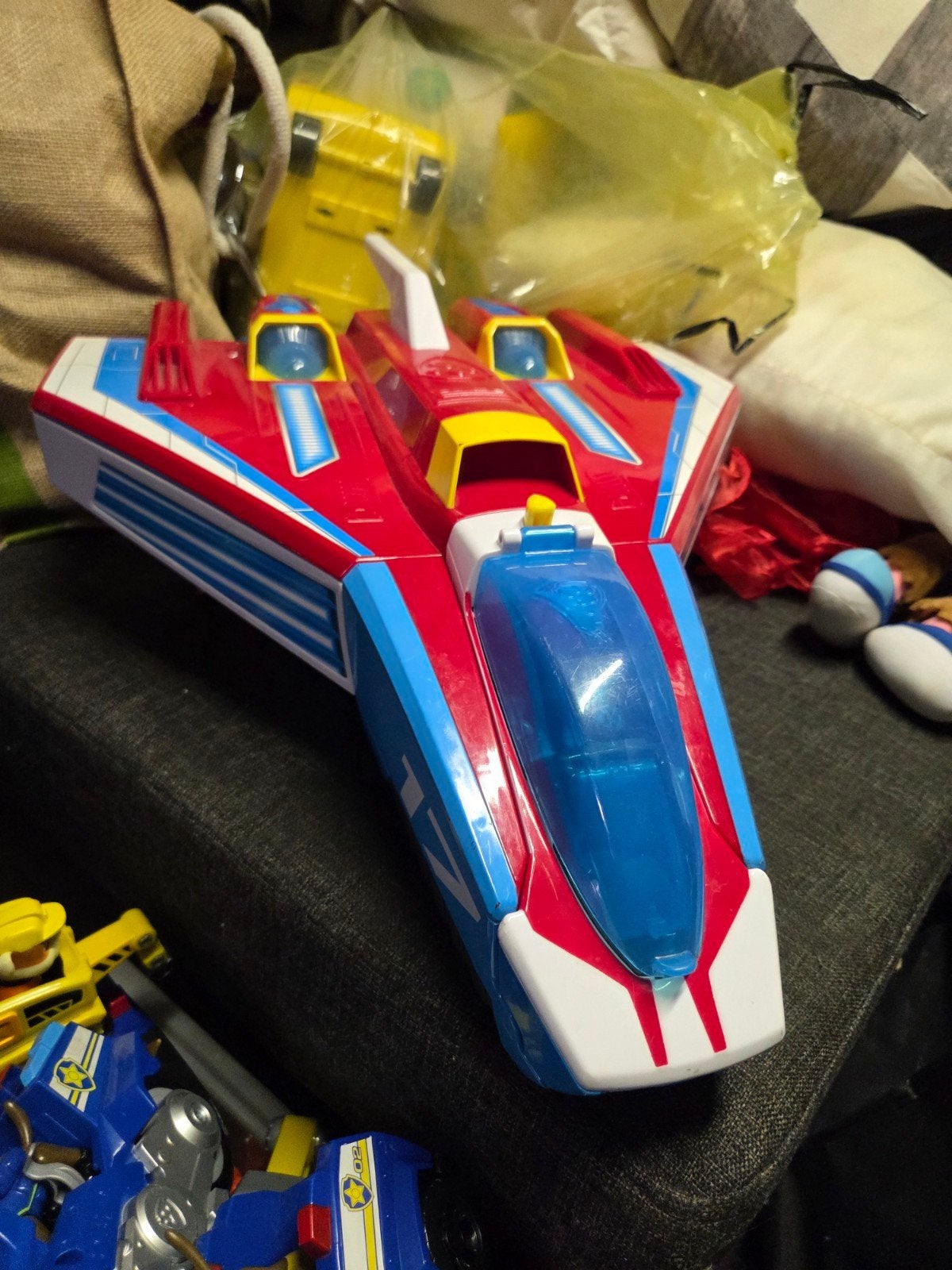 Paw Patrol Mighty Pups Super Paws Jet Command Center, Ophalen of Verzenden, Zo goed als nieuw