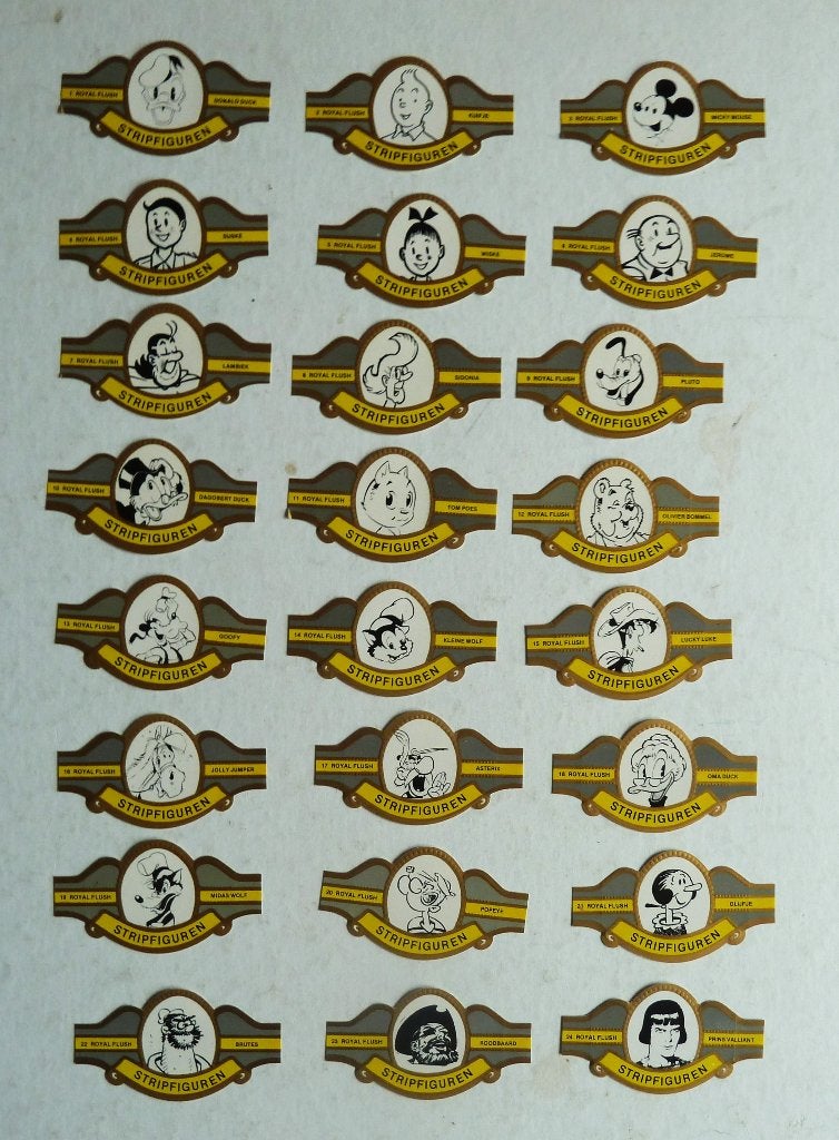 sigarenbandjes, stripfiguren. Bommel, Tom Poes Lambiek Popey, Ophalen of Verzenden, Nieuw