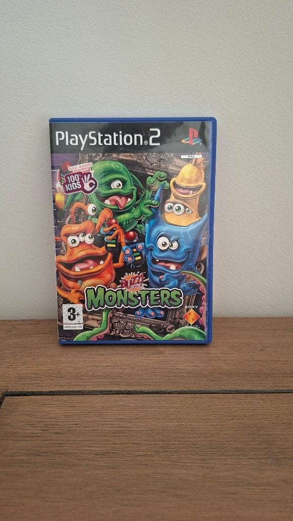 PS2 game Buzz junior : Monsters, Avontuur en Actie, Gekoppelde computers, Ophalen of Verzenden, Zo goed als nieuw