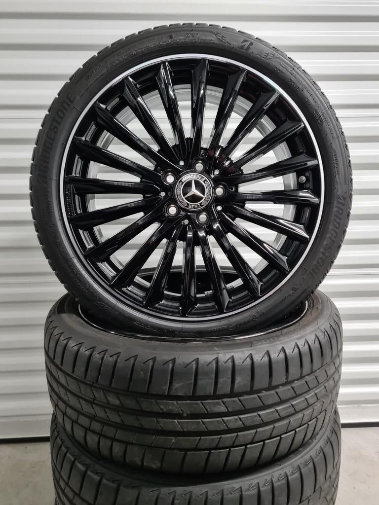 19' Mercedes A B CLA Klasse AMG Line velgen met zomerbanden, Auto-onderdelen, 19 inch, Banden en Velgen, Ophalen of Verzenden
