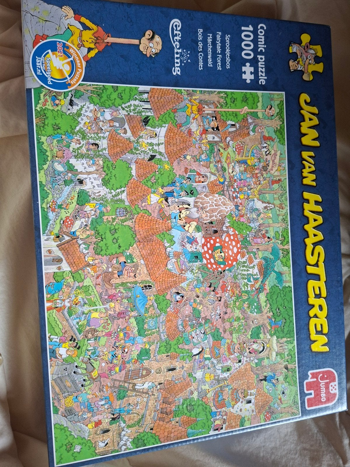 Jan van Haasteren Efteling Sprookjesbos puzzel 1000 stukjes, Verzamelen, Ophalen of Verzenden