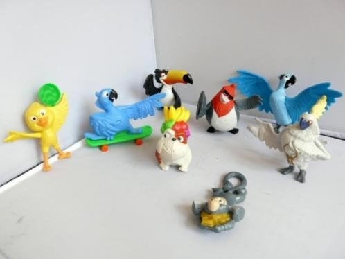 Rio de Film # complete serie van 8 poppetjes, Ophalen of Verzenden, Overige figuren, Zo goed als nieuw, Beeldje of Figuurtje