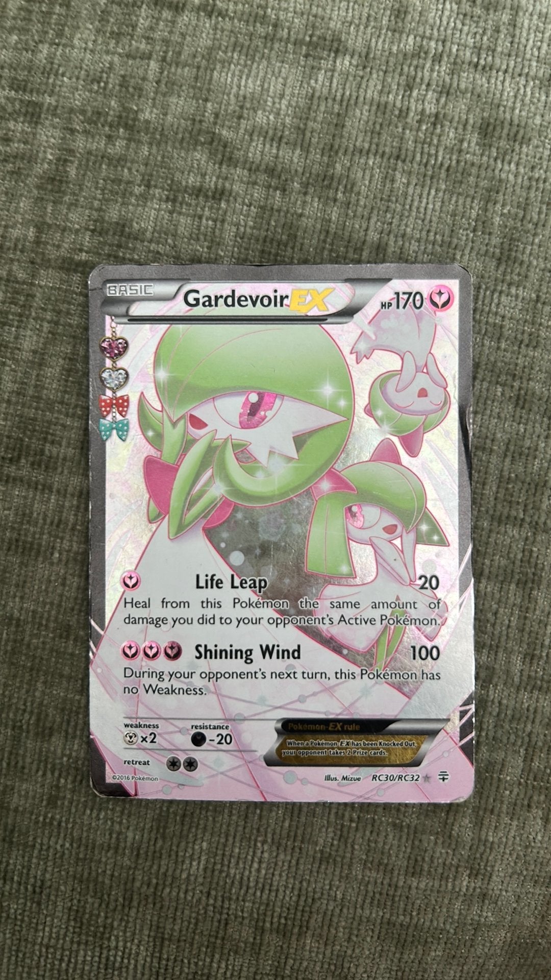 Gardevoir EX, Ophalen of Verzenden, Gebruikt, Sleeves of Kaarthoesjes