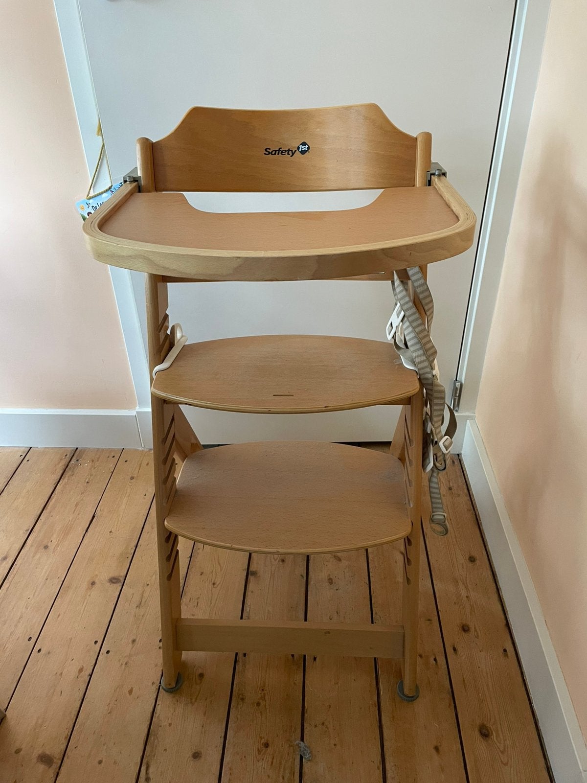 Safety first complete kinderstoel / beige / hout, Kinderen en Baby's, Kinderstoelen, Ophalen, Gebruikt, Meegroeistoel