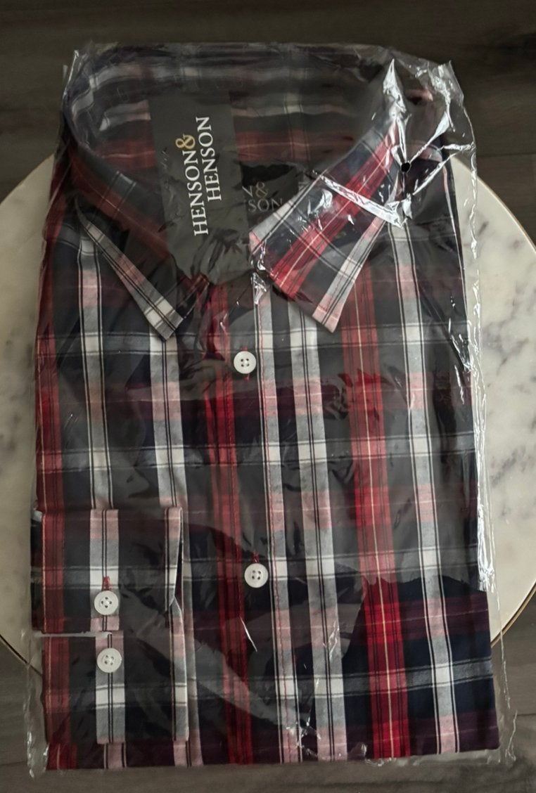 Nieuw Henson&Henson overhemd, Kleding | Heren, Ophalen of Verzenden, Nieuw, Rood, Halswijdte 41/42 (L)