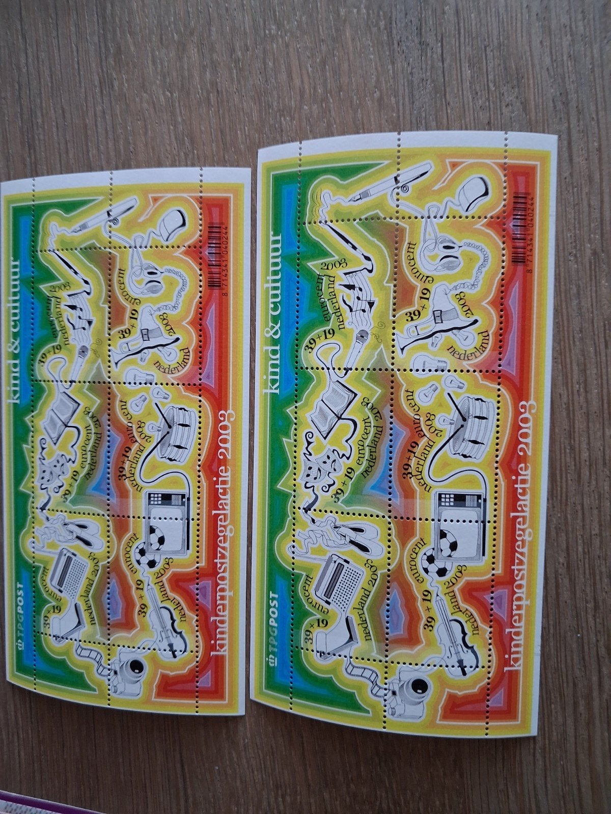 12 kinderpostzegels 2003, Postzegels en Munten, Postzegels | Nederland, Verzenden, Na 1940, Postfris