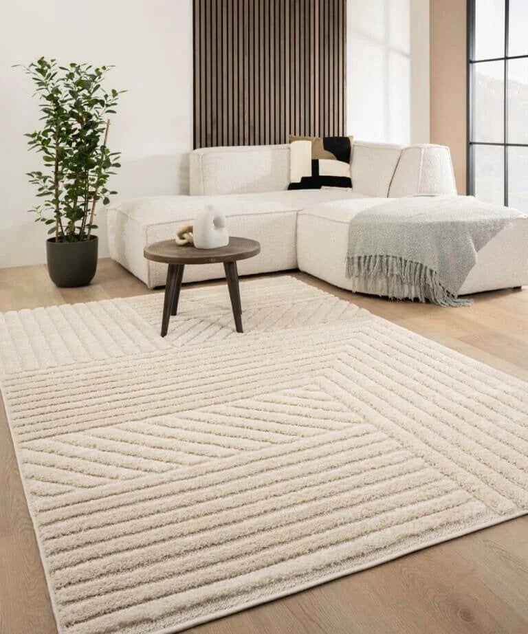 Scandinavisch vloerkleed – crème 300x400 nieuw, Ophalen of Verzenden, 200 cm of meer, Crème, Rechthoekig