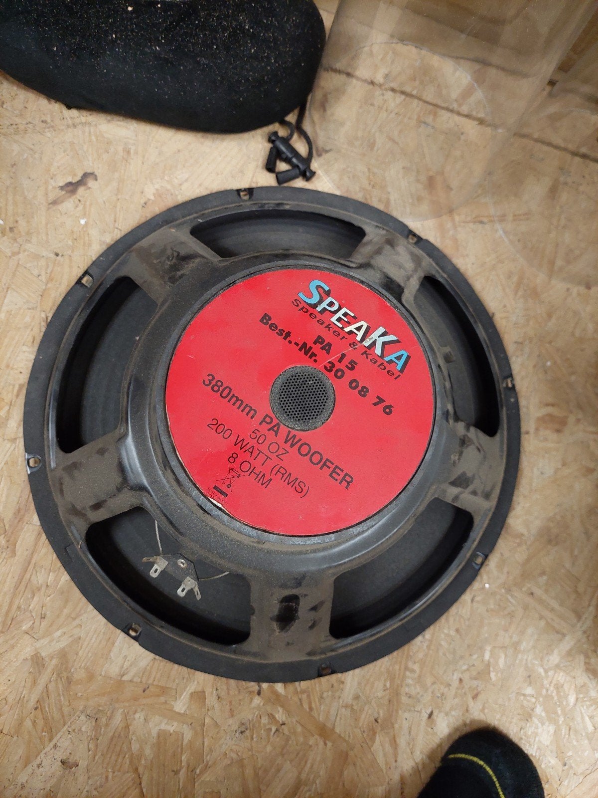 15 inch woofer,heel goed nog., Ophalen, Zo goed als nieuw, Subwoofer, Overige merken