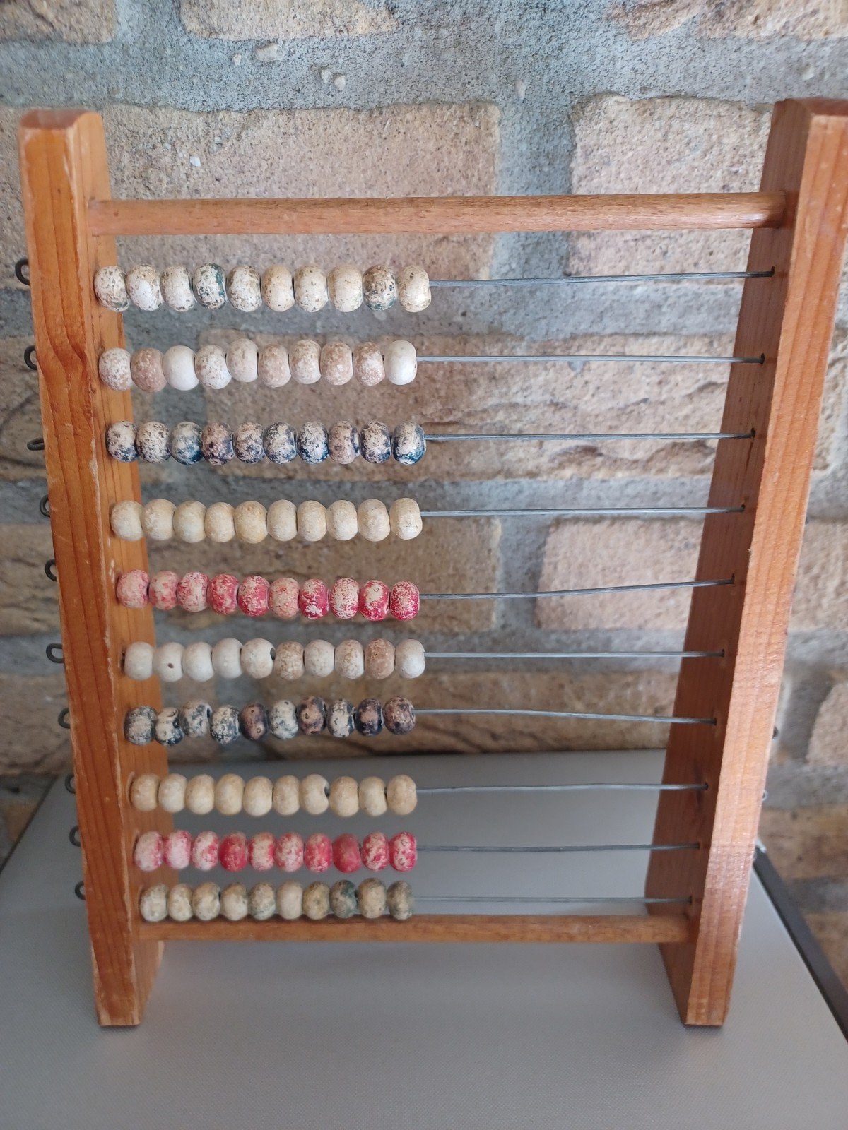 Antiek Houten Telraam  tel raam Vintage Rekenmachine, Ophalen of Verzenden
