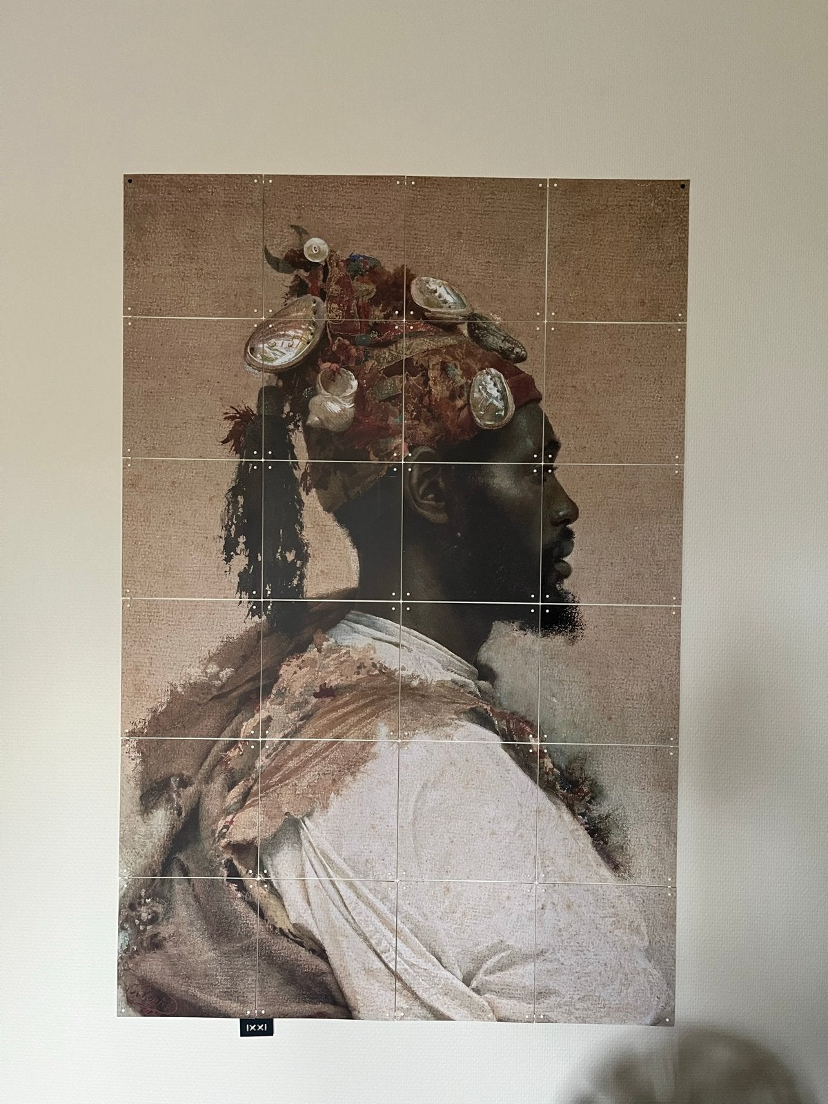 Ixxi schilderij 80x120 cm - Portret van een man, Portret of Personen, Realistisch, Overige ondergronden, Ophalen of Verzenden