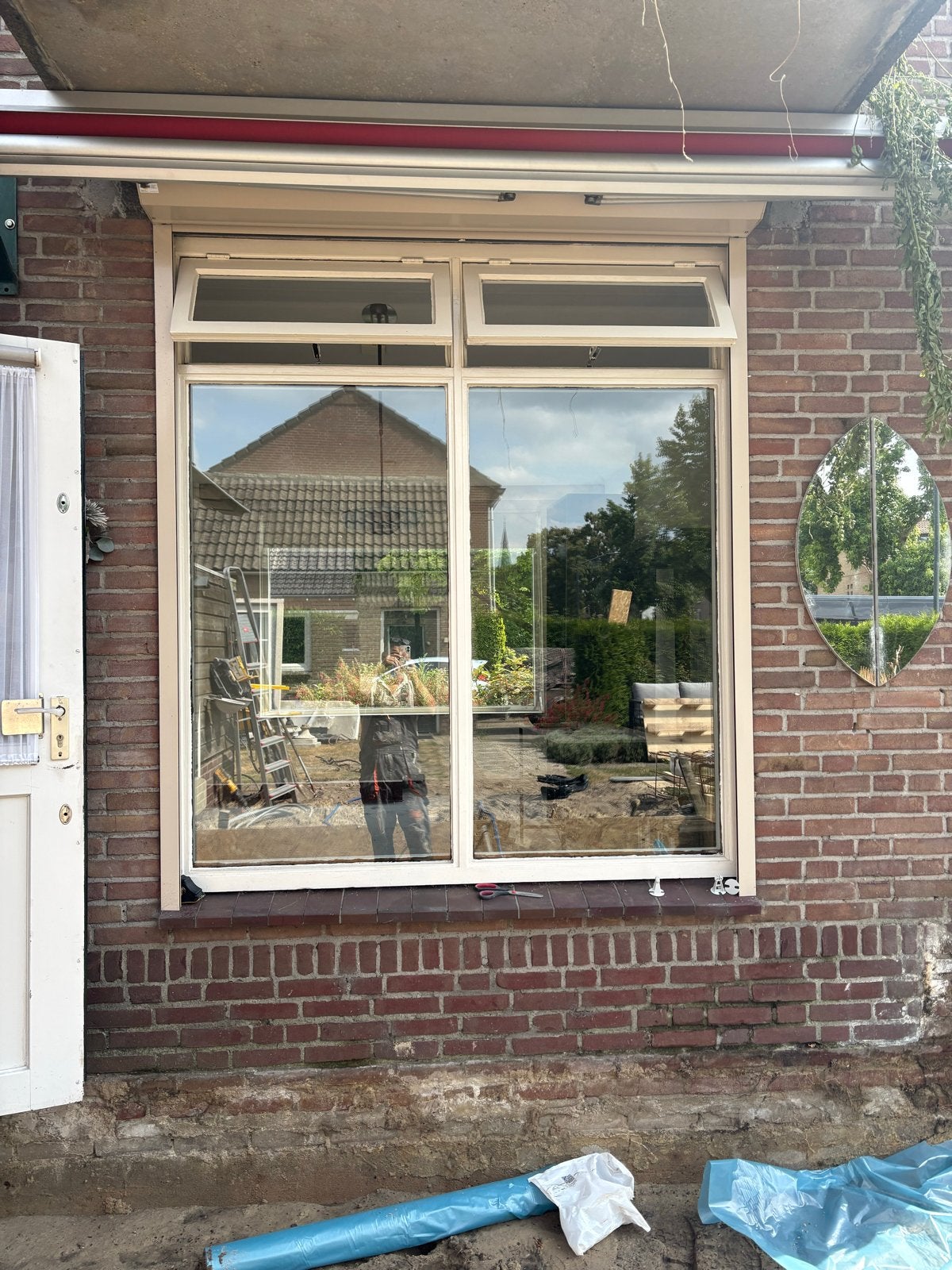 Handbediend rolluik, gebruikte staat maar nog prima, Ophalen, Gebruikt, Wit, Minder dan 100 cm