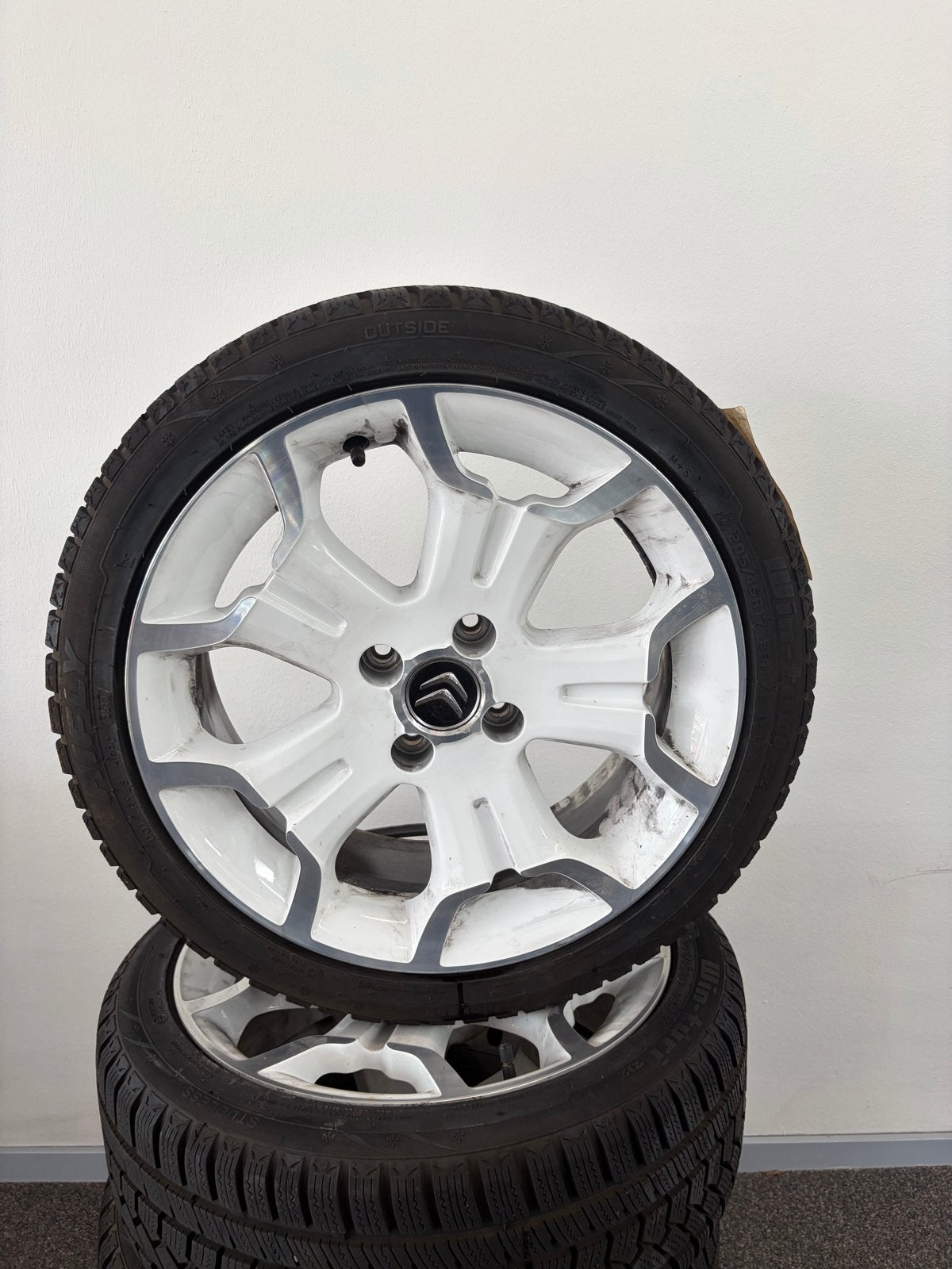 DS3 velgen met winterbanden - Nette staat, Ophalen, Gebruikt, Banden en Velgen, 17 inch