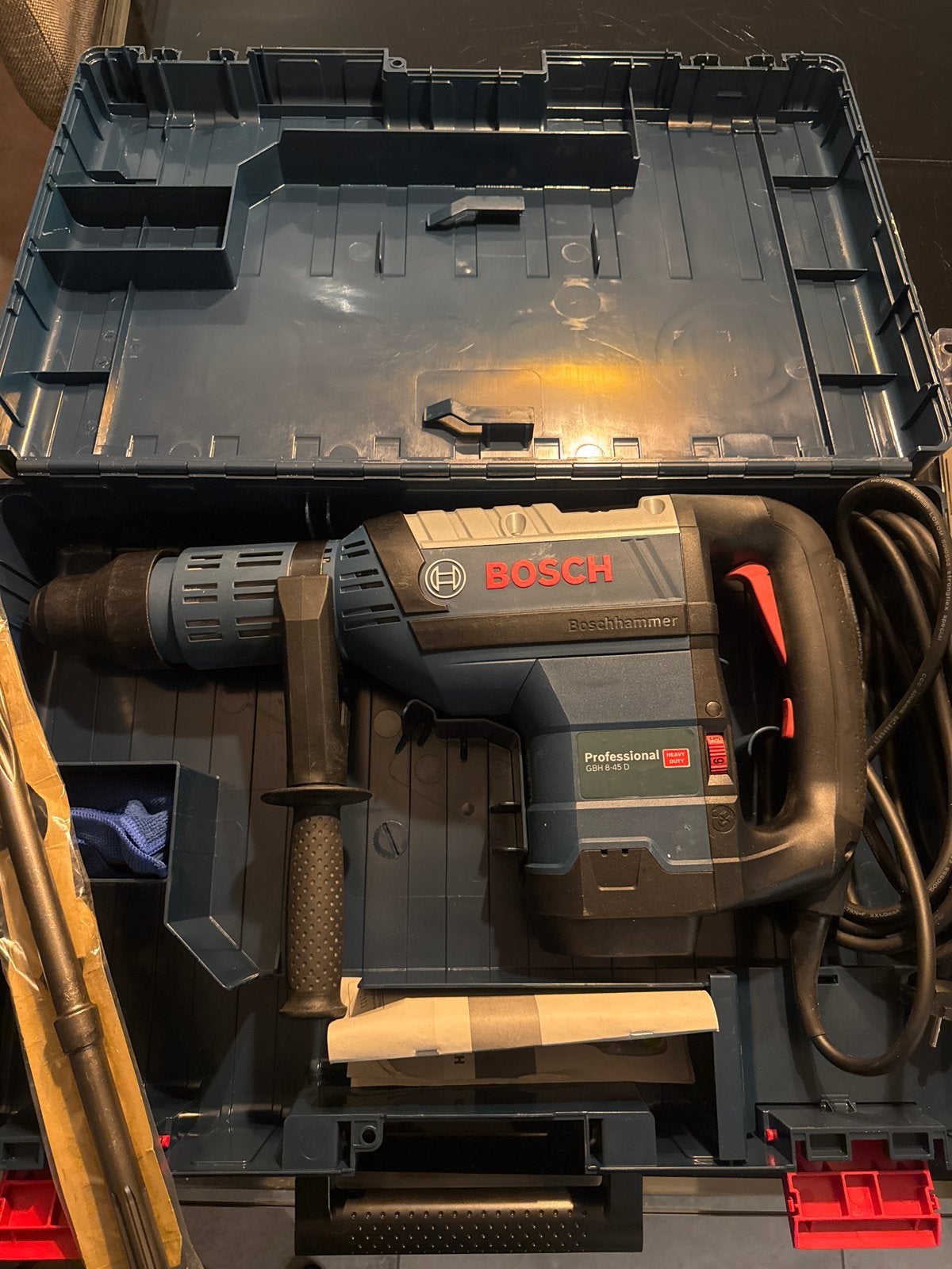 Bosch Professional GBH 8-45 DV Boorhamer met accessoires.., Ophalen, 600 watt of meer, Boor- en/of Breekhamer, Zo goed als nieuw