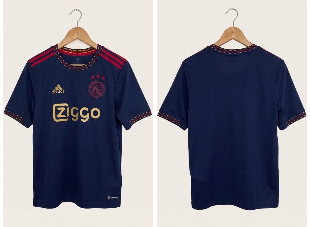 Origineel Ajax Uitshirt 22/23 Adidas - Maat 176 (15-16Y), Maat XS of kleiner, Ophalen of Verzenden, Zo goed als nieuw, Shirt