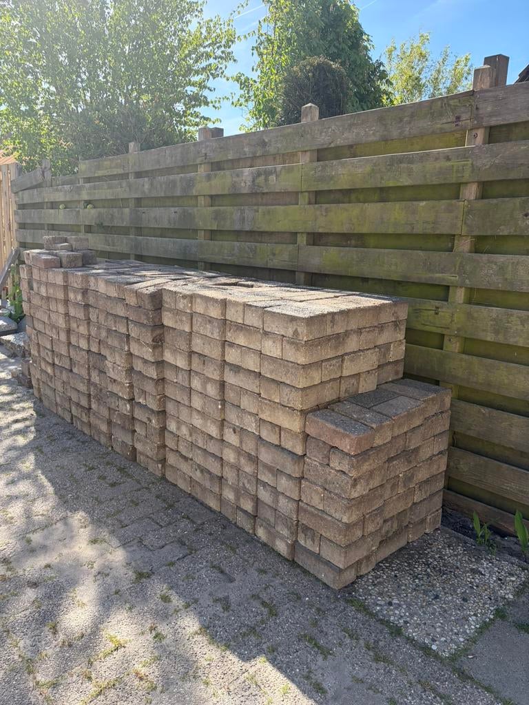 Tuintegels rechthoekig, Tuin en Terras, Ophalen, Gebruikt, Beton, Terrastegels