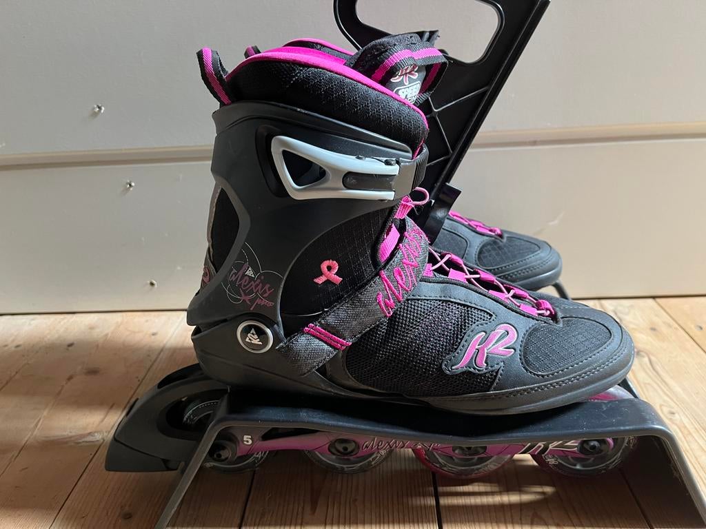 Alexis Pro W inline skates Pink Ribbon - maat 40, Ophalen, K2, Gebruikt, Inline skates 4 wielen