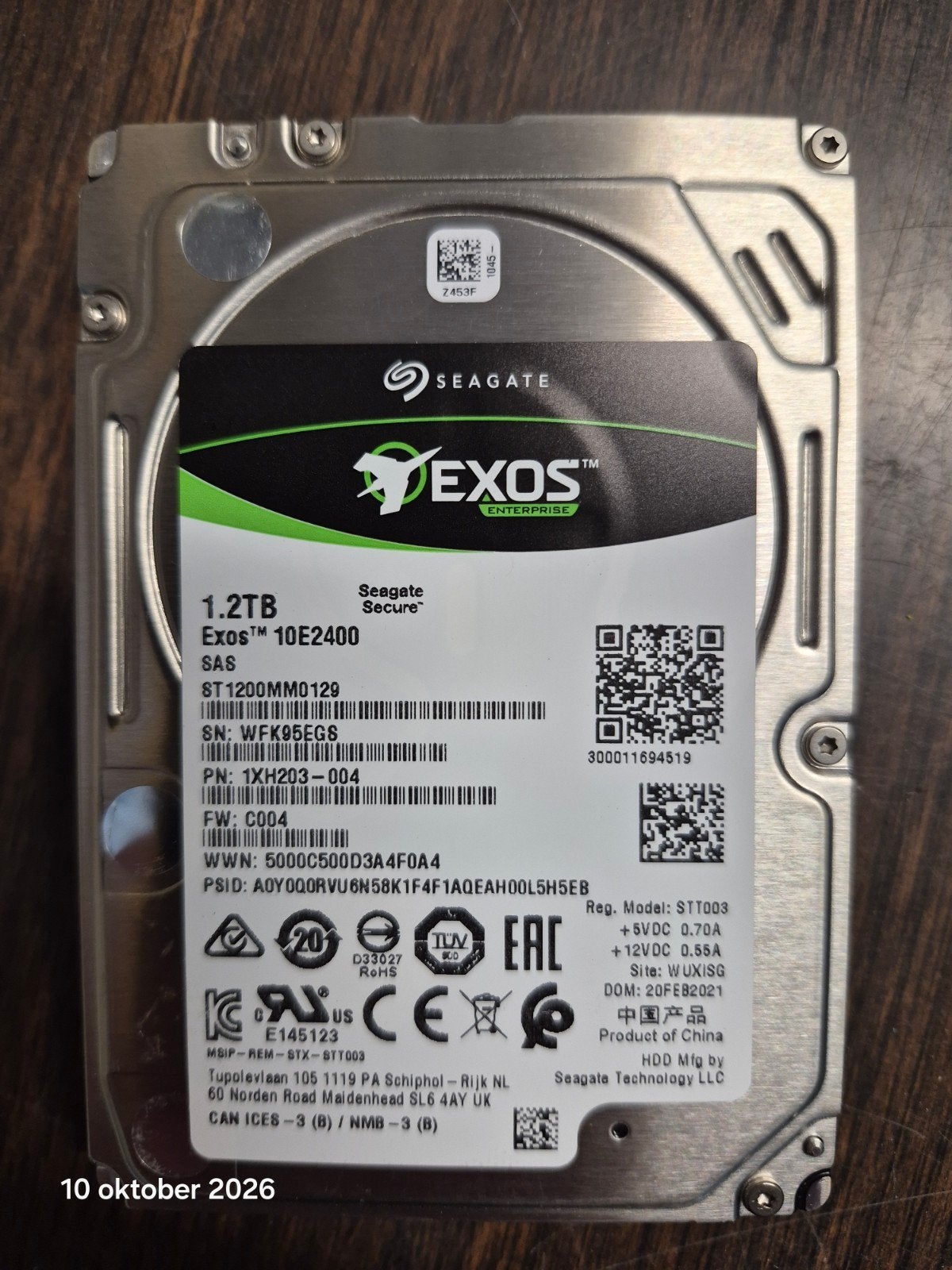 Seagate Exos 1.2TB SAS HDD - Enterprise Opslag, Computers en Software, Intern, SAS, Server, HDD
