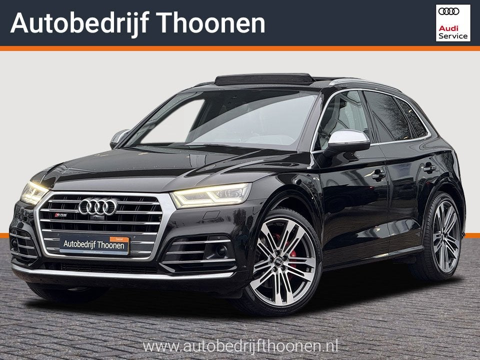 Audi SQ5 3.0 TFSI SQ5 quattro | Exclusive Panther Black | Tr, Auto's, Automaat, Gebruikt, Euro 6, 2995 cc