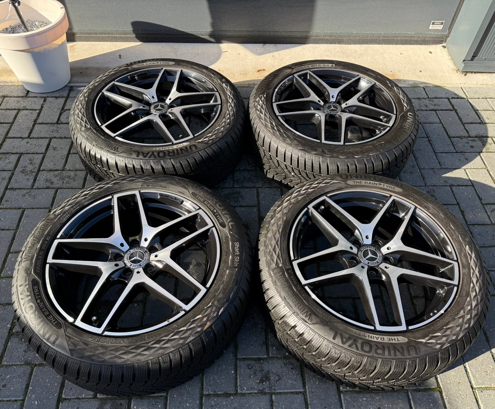 Originele Mercedess GLC velgen winterbanden AMG nightpakket, 19 inch, Banden en Velgen, Nieuw, 235 mm