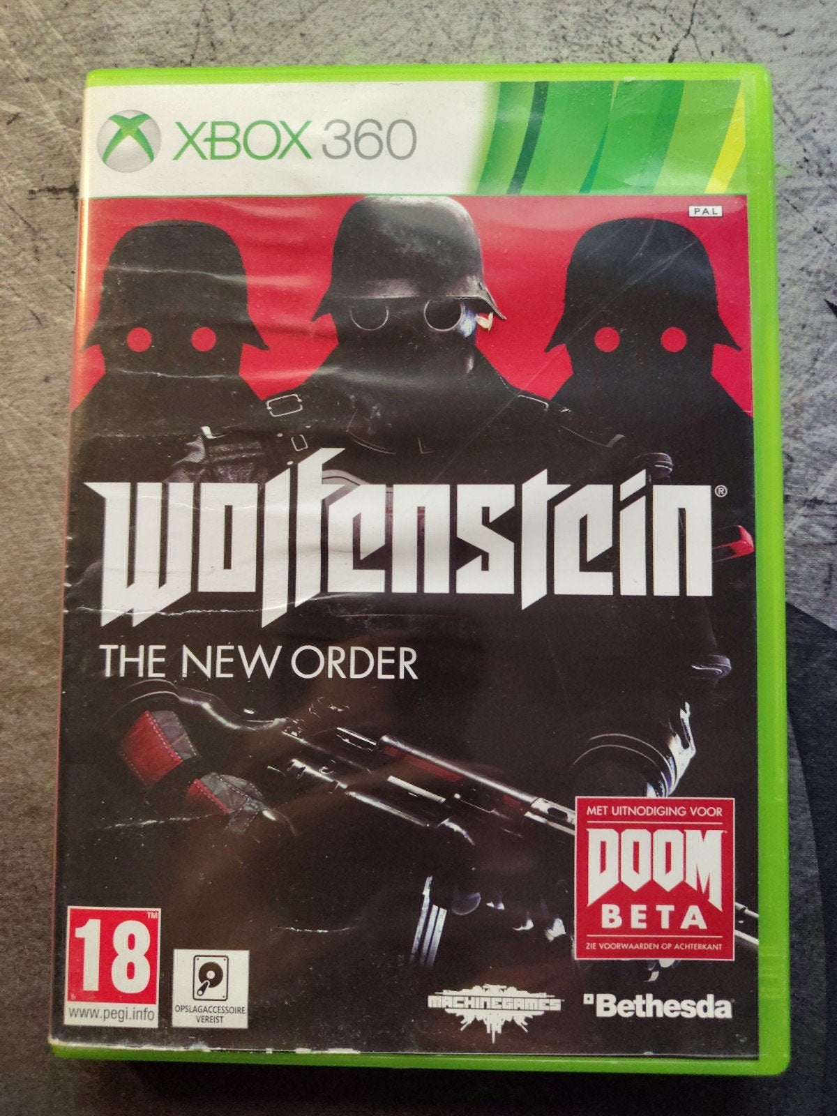 Wolfenstein: The New Order - Xbox 360 - CIB, Spelcomputers en Games, Gebruikt, Vanaf 18 jaar, Shooter, 1 speler