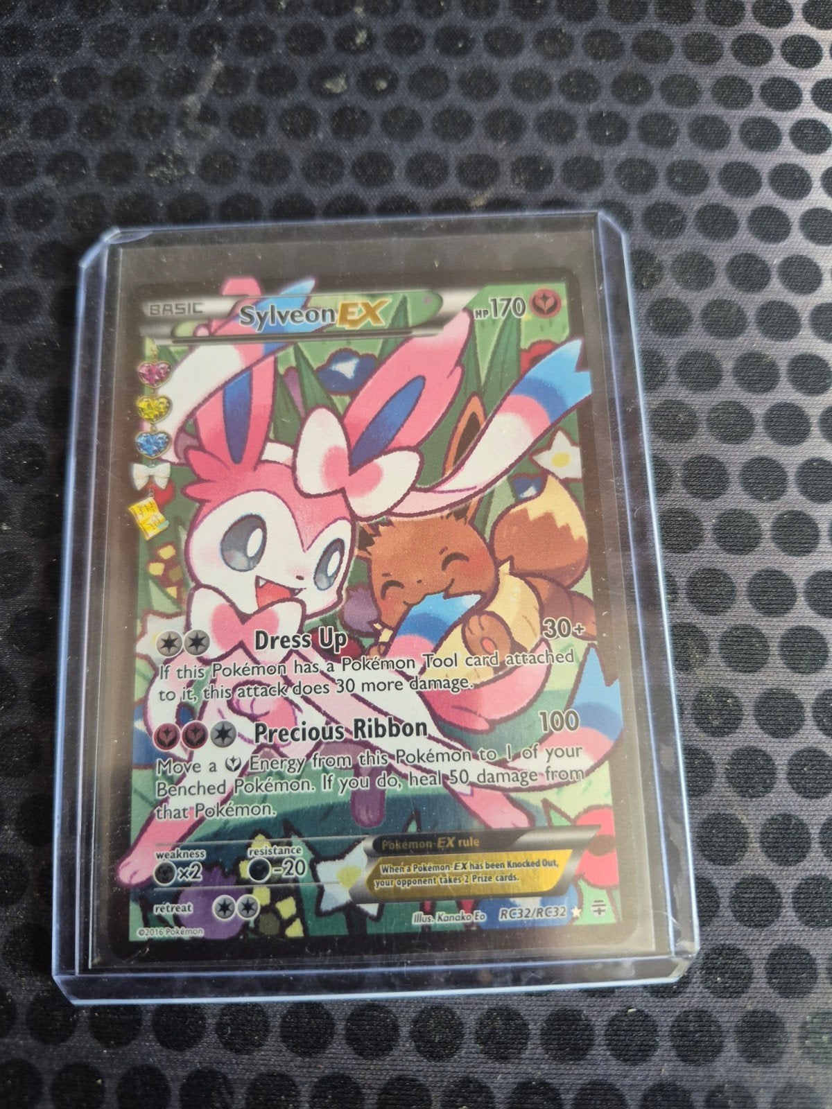 Sylveon EX (RC32/RC32) Full Art Pokémon Kaart, Ophalen of Verzenden, Zo goed als nieuw, Losse kaart