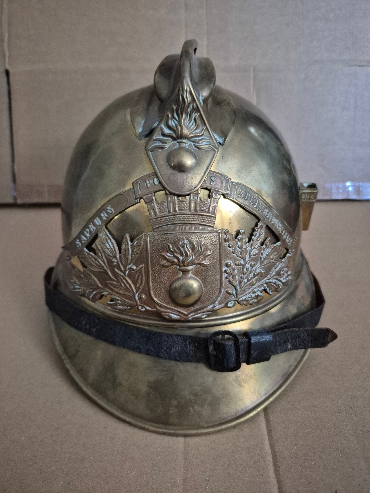 Franse brandweerhelm 1900, Verzenden, Landmacht, Overige gebieden, Helm of Baret