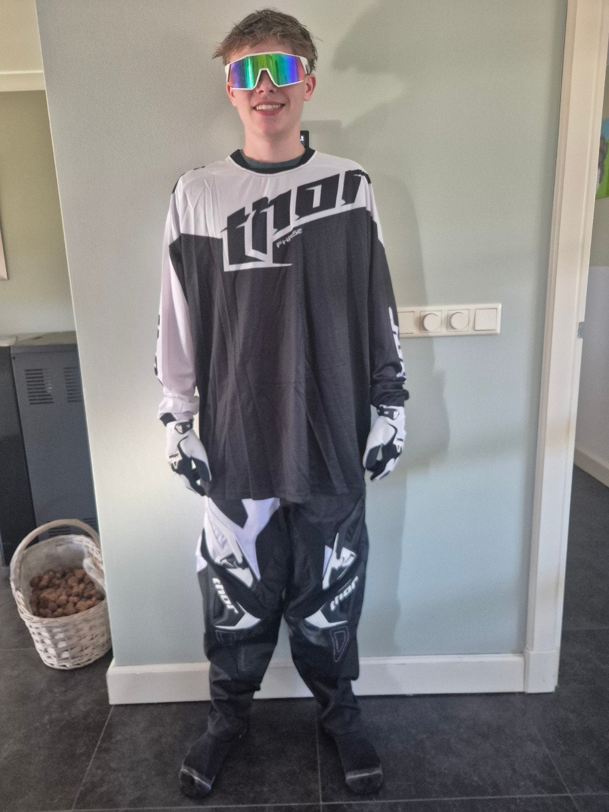Thor crosskleding shirt 2XL en broek (heup/buik 87 cm), Motoren, Motorcrosskleding, Thor, Heren, Ophalen of Verzenden