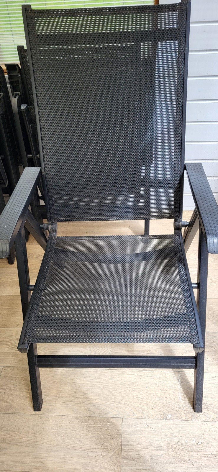 4 tuinstoelen, Tuin en Terras, Tuinstoelen, Ophalen, Zo goed als nieuw, Kunststof, Inklapbaar