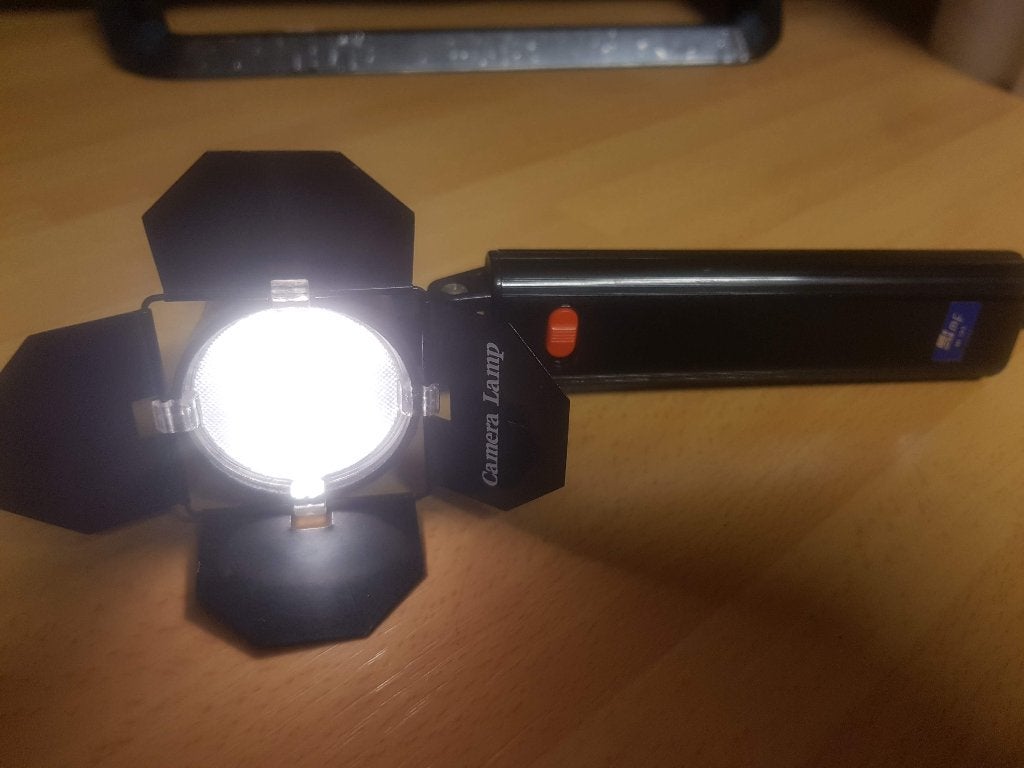 camera filmlamp fotolamp videolamp actiecamera barndoor, Verzenden, Zo goed als nieuw, Lamp of Flitsset