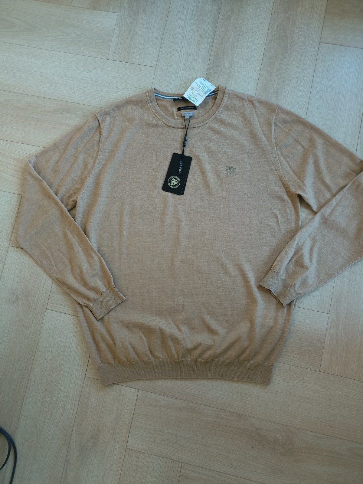 Roy Robson Merino Wol Trui - Nieuw met kaartjes, Beige, Ophalen of Verzenden, Roy Robson, Maat 56/58 (XL)