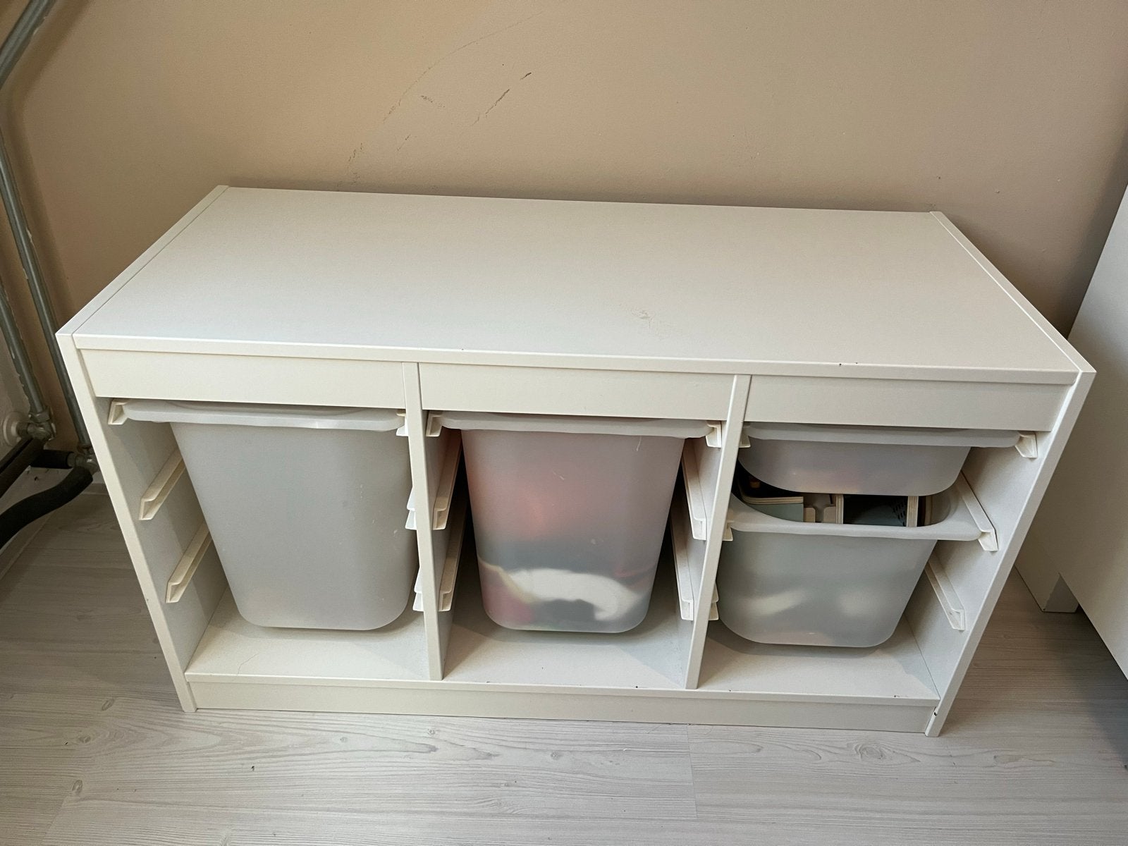 Ikea trofast kast met bakken, Gebruikt, 75 tot 100 cm, Minder dan 50 cm, Commode