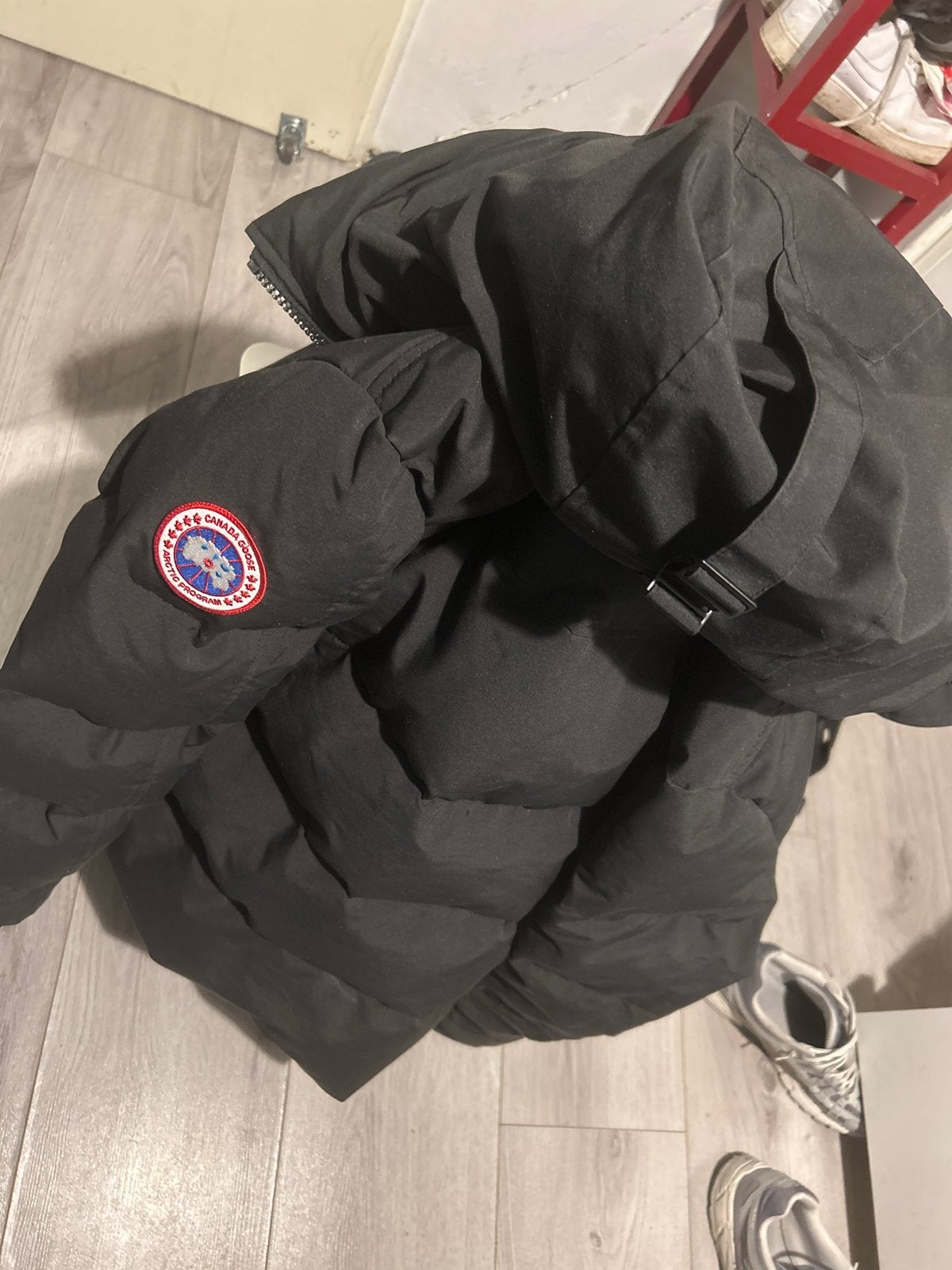 Canada Goose Puffer Jas Zwart - Maat M, Ophalen of Verzenden, Zo goed als nieuw, Maat 38/40 (M), Zwart