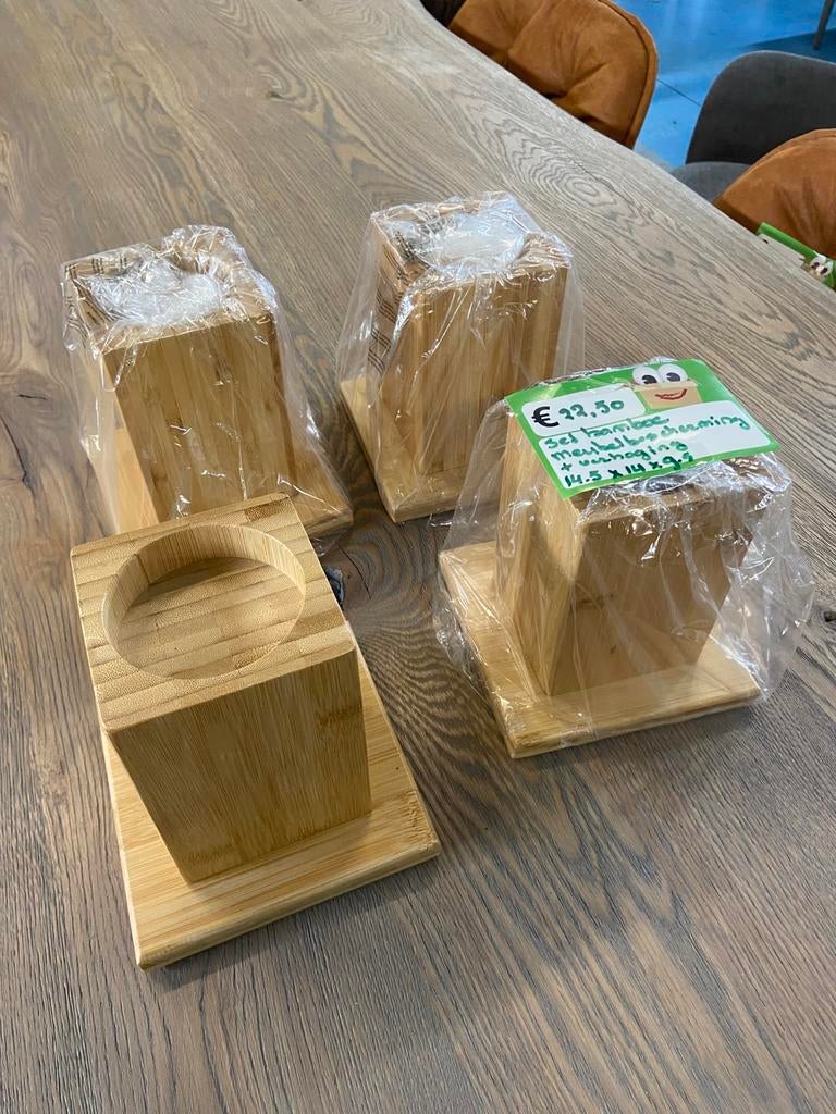 Bed verhoger meubelverhoger bedklossen 4 stuks, Ophalen, Nieuw, Nb, Relaxdays